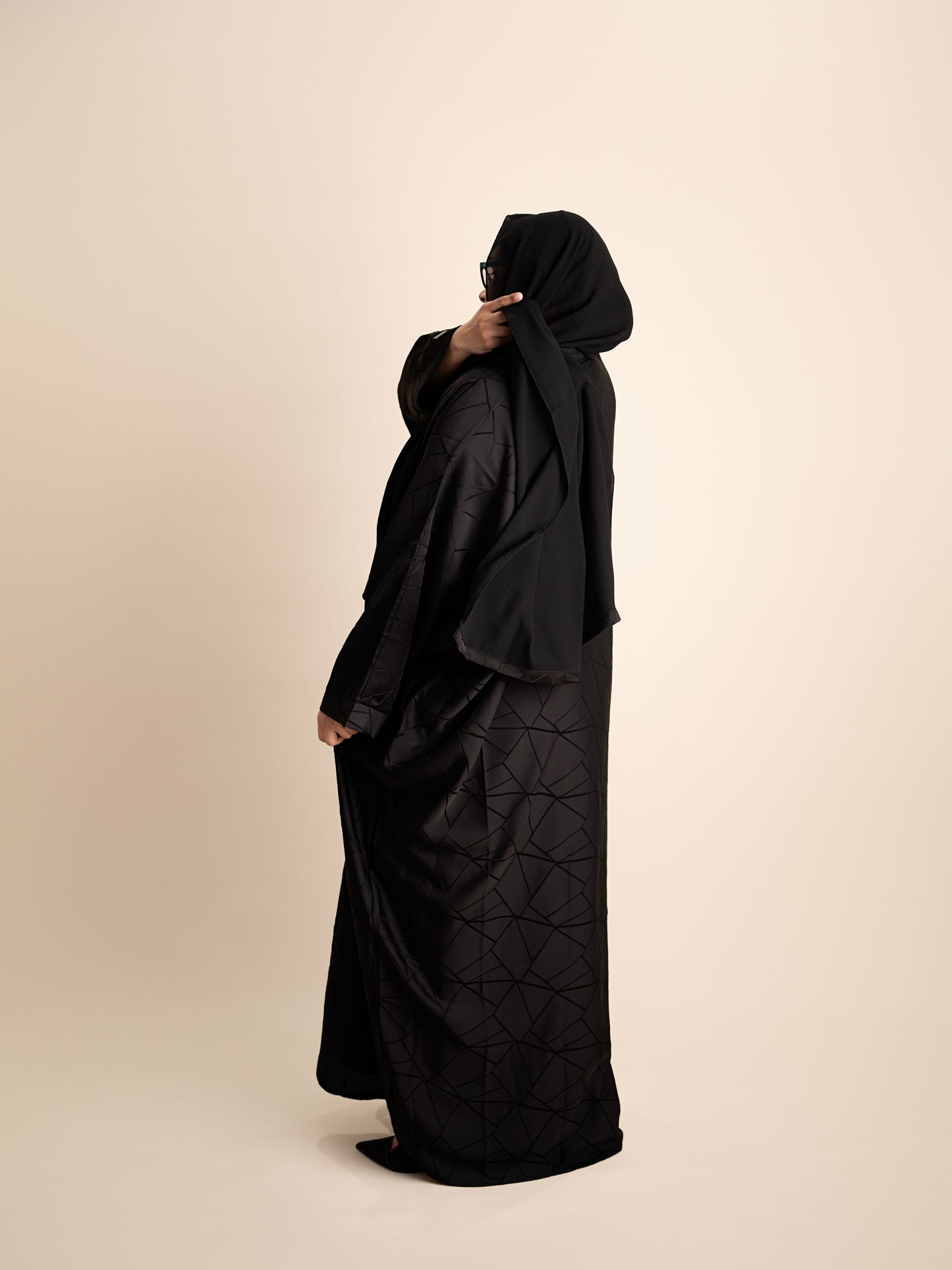 Tranquility in Black Abaya