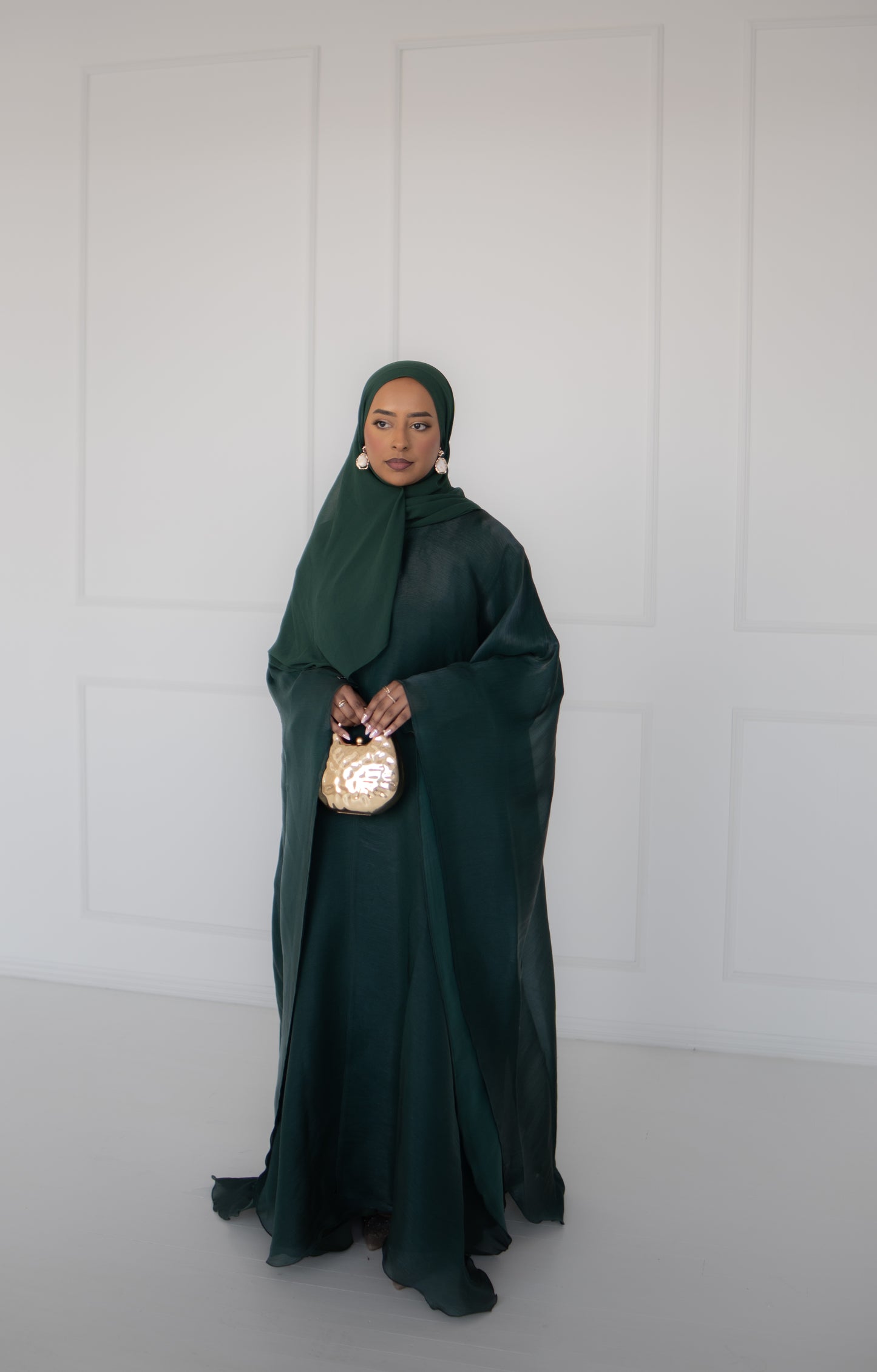 Ethereal Emerald Green Abaya