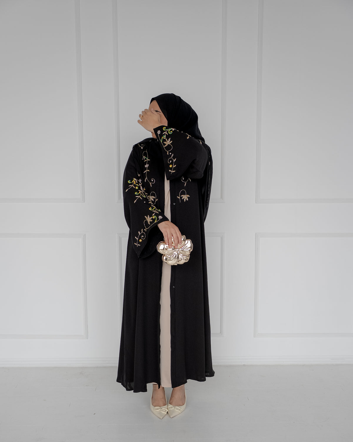 Golden Night Abaya
