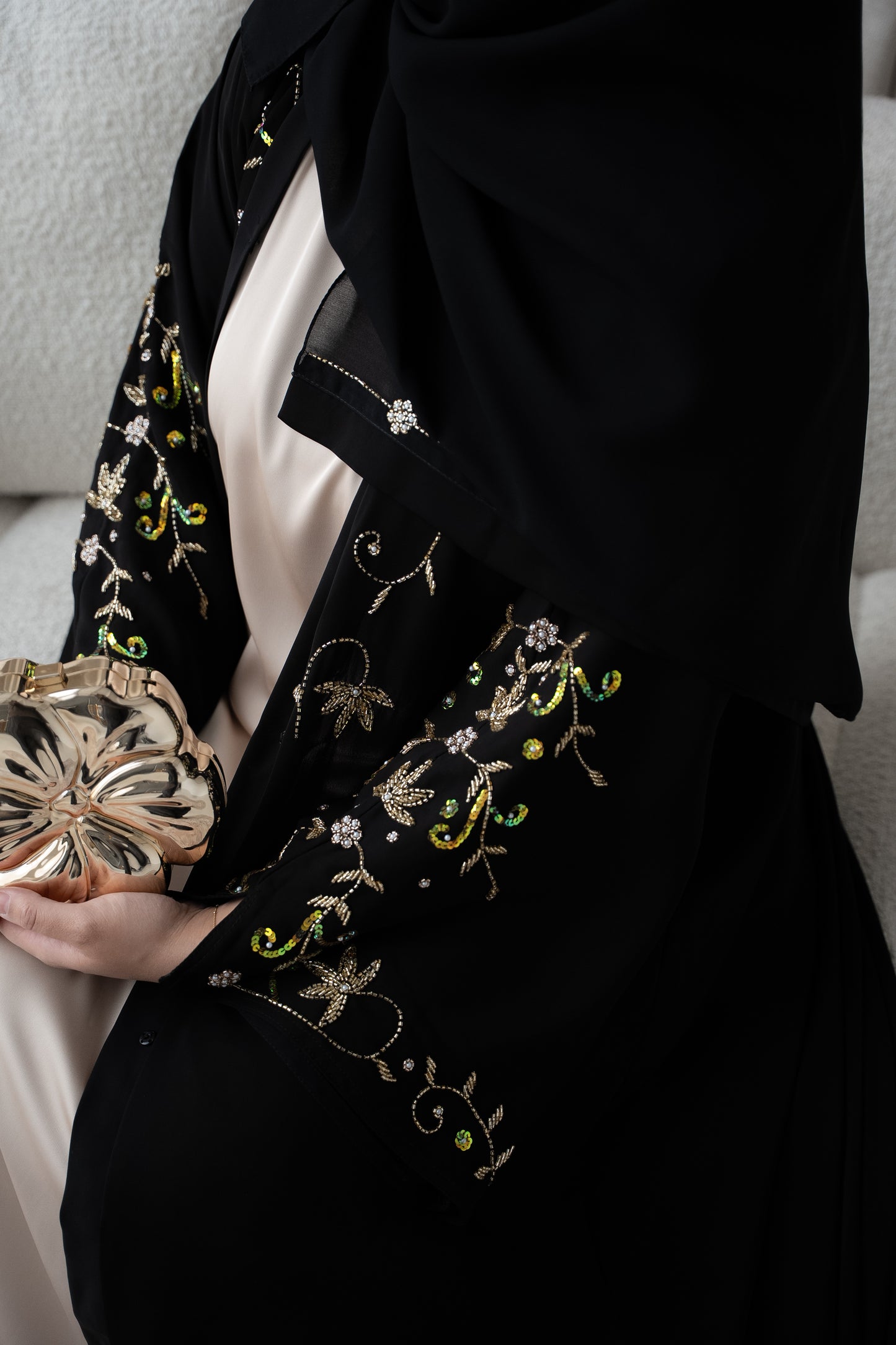 Golden Night Abaya