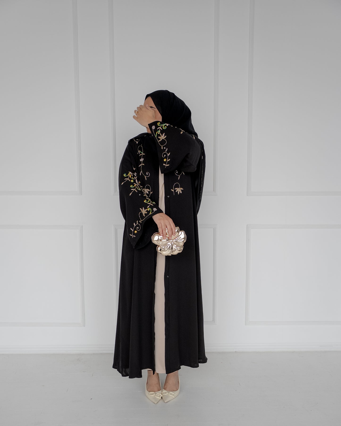 Golden Night Abaya