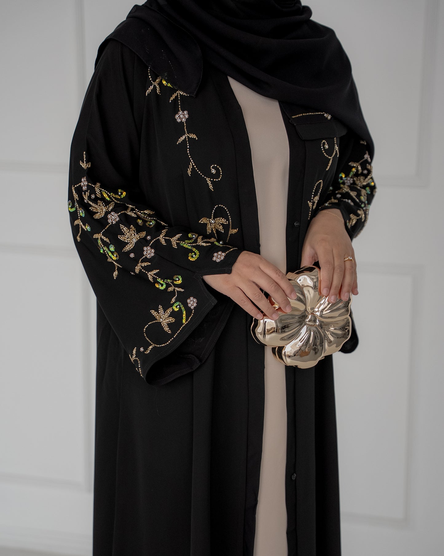 Golden Night Abaya
