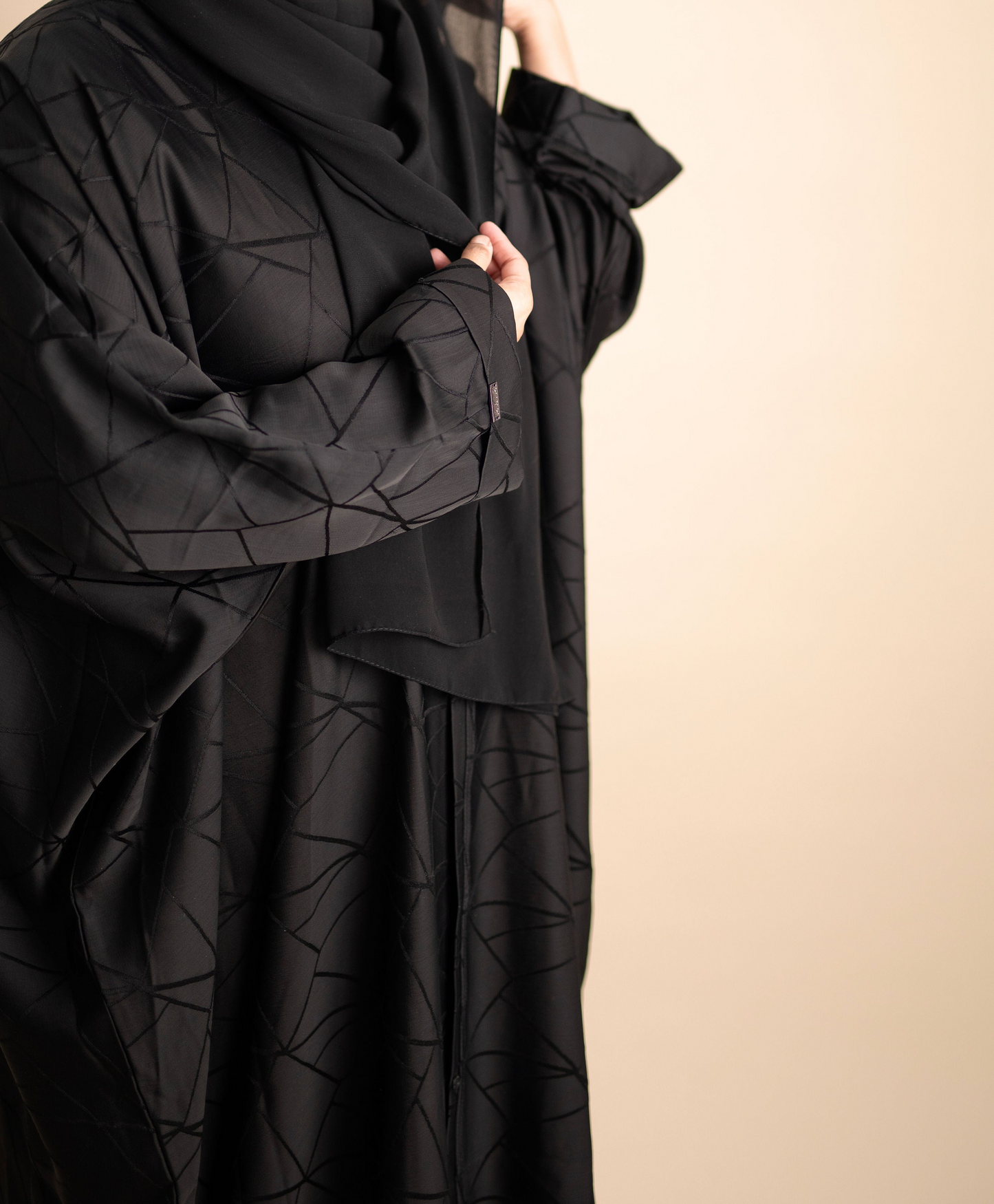 Tranquility in Black Abaya
